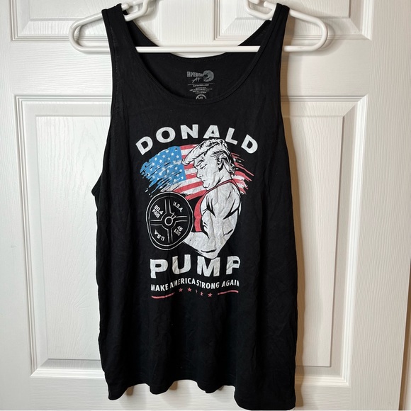 American AF Make America Strong Again Trump Muscle Ayer Size XL - Picture 1 of 6